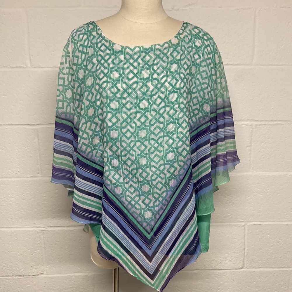 Cato Top With Removable Poncho - 22/24 W